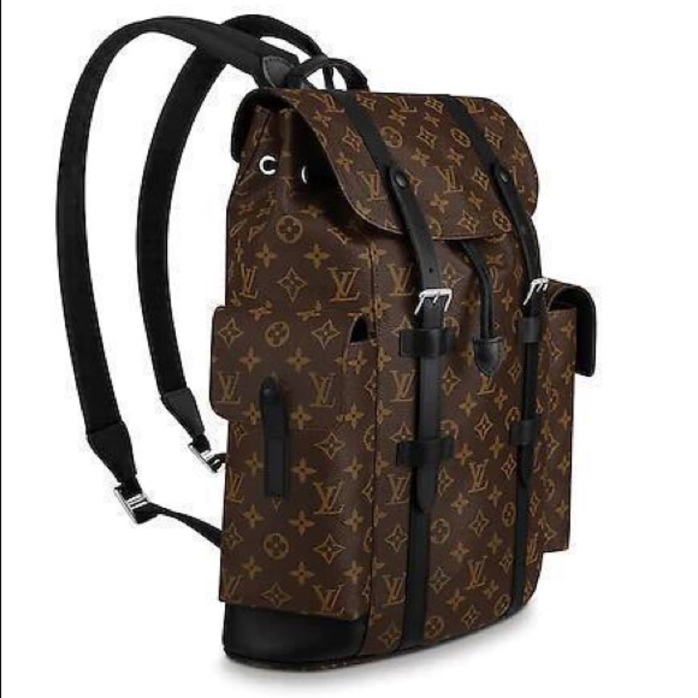 Christopher PM Monogram Macassar Canvas Backpack